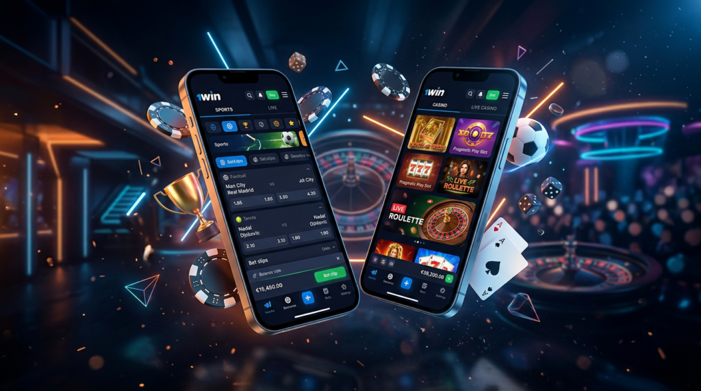 You can place bets and play at 1win Casino not only on a computer, but also using the mobile app